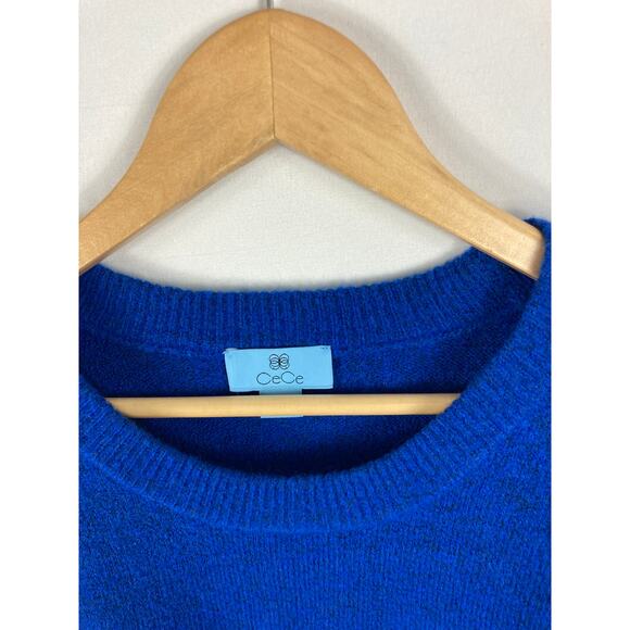 CeCe Puff Sleeve Sweater in Deep Royal Blue Size Small - Picture 4 of 6